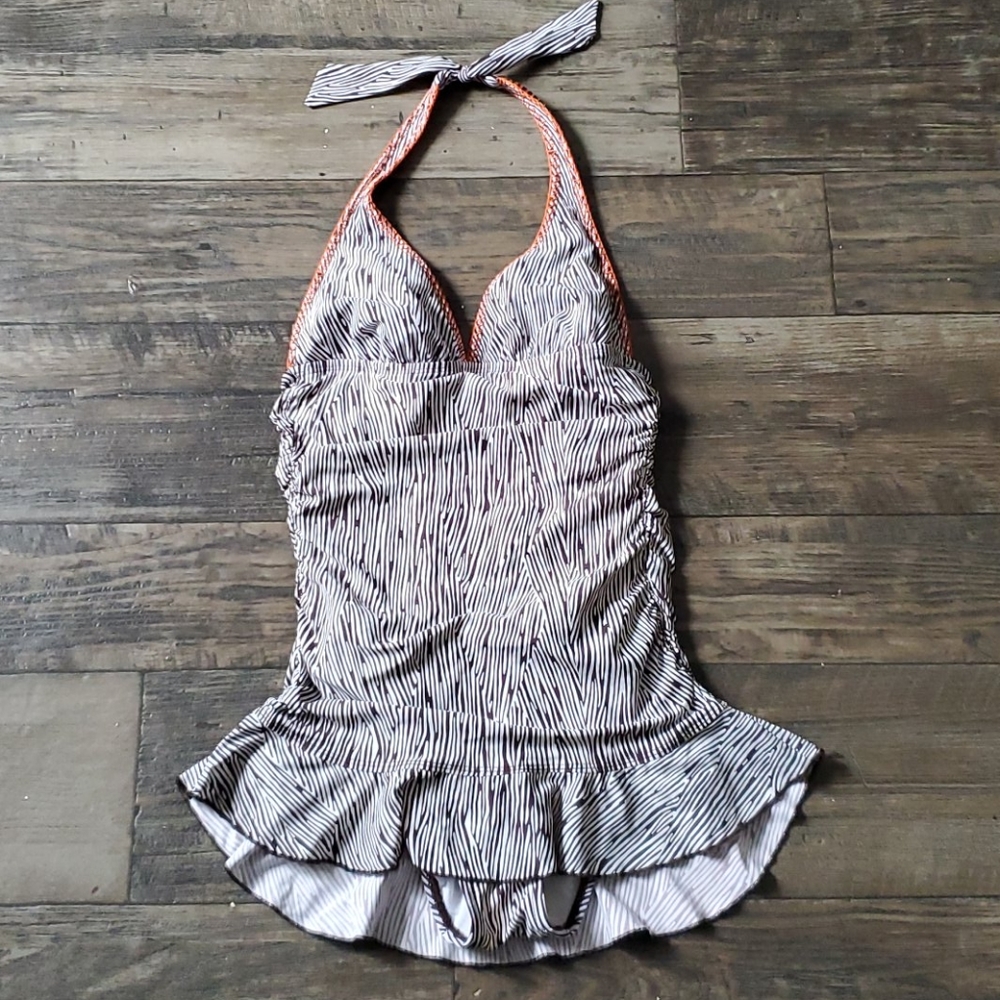 Kenneth Cole Reaction Animal Print One Piece Swim